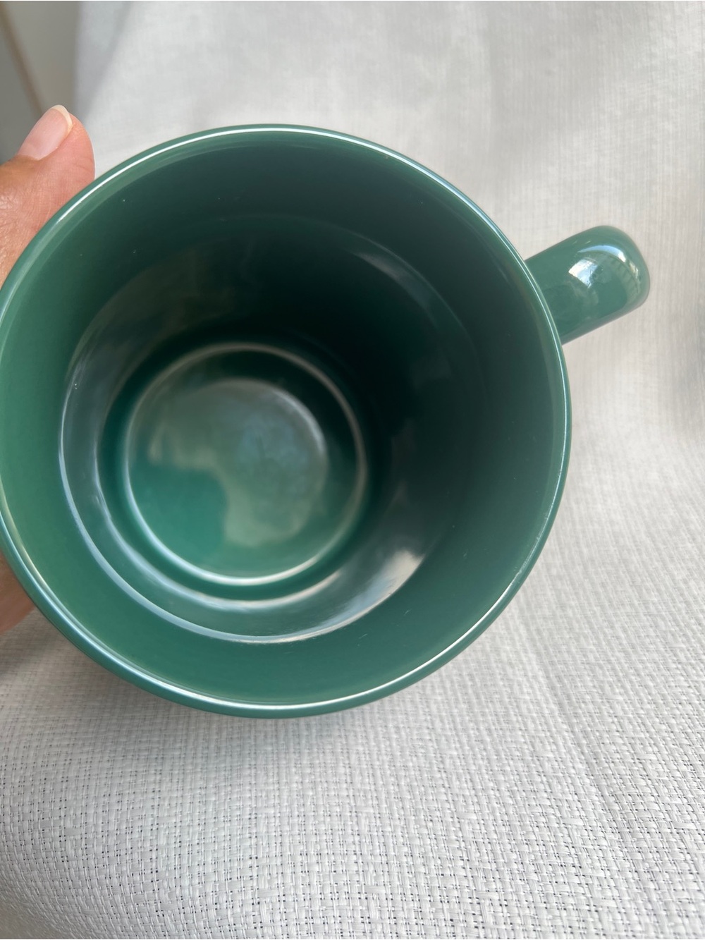 Pendleton Green Ceramic Mug with Yellow Aztec Banding - Picture 6 of 7